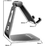 Suporte Mesa p Smartphone TooQ Ajustável Cinza