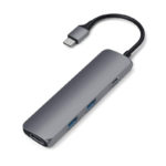 Hub Satechi Type-C Slim Multi-Port Adapter 4K Cinzento