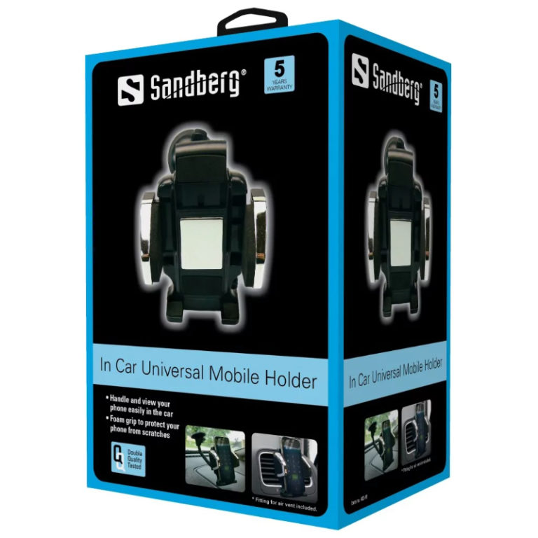 Suporte de carro Sandberg In Car Universal Preto