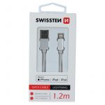 Cabo USB-C 1.2m SWISSTEN Textile Prateado_2
