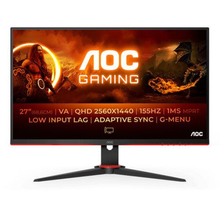 Monitor AOC Gaming Q27G2E/BK VA 27" QHD 16:9 155Hz Adaptive-Sync
