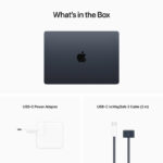 Apple MacBook Air 13.6 M2 CPU 8‑core, GPU 8‑core SSD 256GB 8GB RAM Meia-Noite + Adaptador USB-C 30W_11