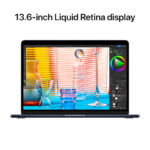 Apple MacBook Air 13.6 M2 CPU 8‑core, GPU 8‑core SSD 256GB 8GB RAM Meia-Noite + Adaptador USB-C 30W_5
