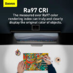 Lâmpada Baseus I-Wok Pro USB Dimmable Computer Monitor Light Bar Preta