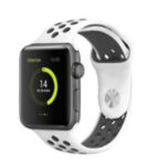 Bracelete esportiva Swissten para Apple Watch 38-41mm (Prata/Preto)