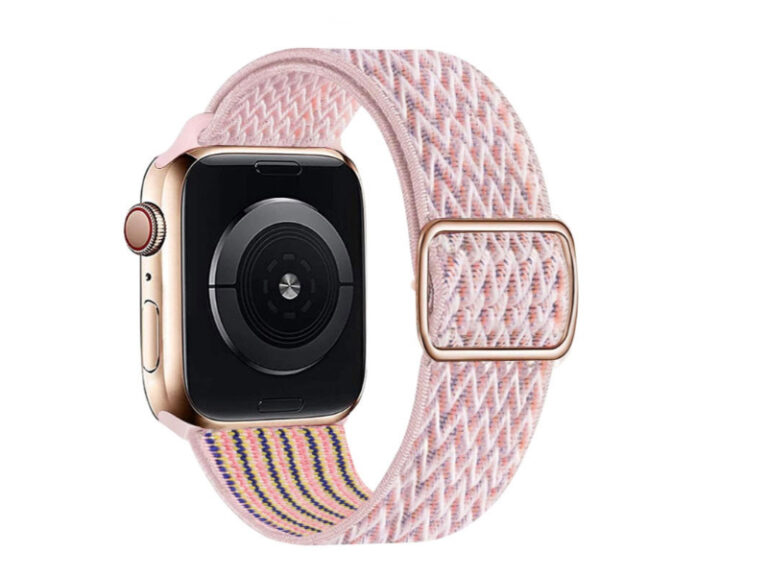 Bracelete de Nylon Swissten para Apple Watch 42-49mm (Rosa)