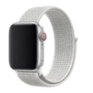 Bracelete Nylon Velcro Swissten para Apple Watch 38-41mm (Branco)