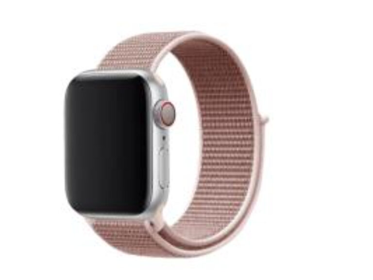 Bracelete Nylon Velcro Swissten para Apple Watch 38-41mm (Rosa dourado)