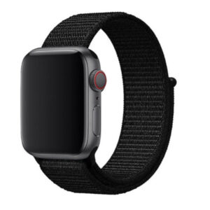 Bracelete Nylon Velcro Swissten para Apple Watch 42-49mm (Preto)