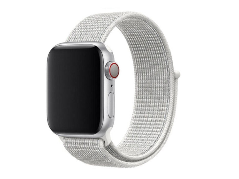 Bracelete Nylon Velcro Swissten para Apple Watch 42-49mm (Branco)