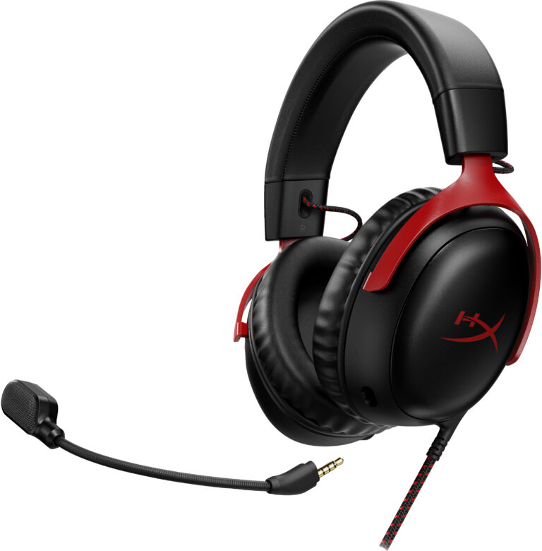 Headset HyperX Cloud III DTS Headphone:X Preto/Vermelho