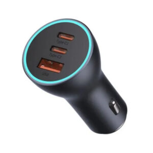 Carregador Isqueiro Baseus Golden Contactor Pro 40W 2xUSB-C/USB-A Cinzento