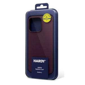 Capa Vermelha Escura 3mk MagFabric para iPhone 15 