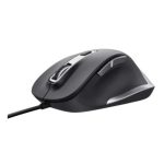 Rato com Fio Trust FYDA Eco PretoCinzento