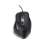 Rato com Fio Trust FYDA Eco PretoCinzento