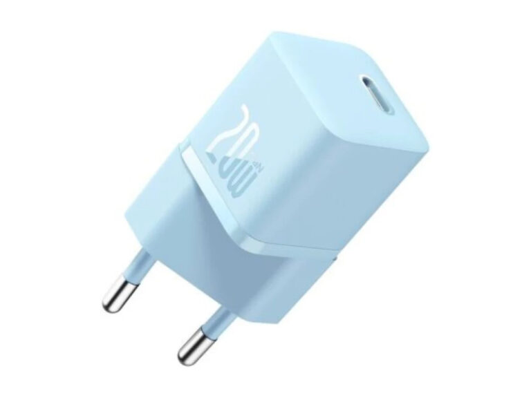 Carregador Baseus GaN5 Fast Charger (Mini) USB-C 20W Azul