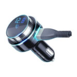 Carregador de Isqueiro 3MK HyperCar + Transmissor FM/Bluetooth Preto
