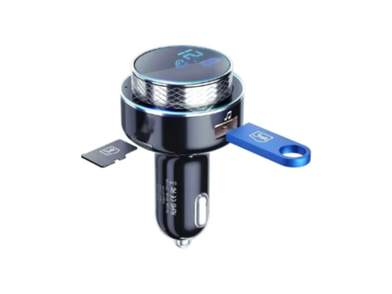 Carregador de Isqueiro 3MK HyperCar + Transmissor FM/Bluetooth Preto