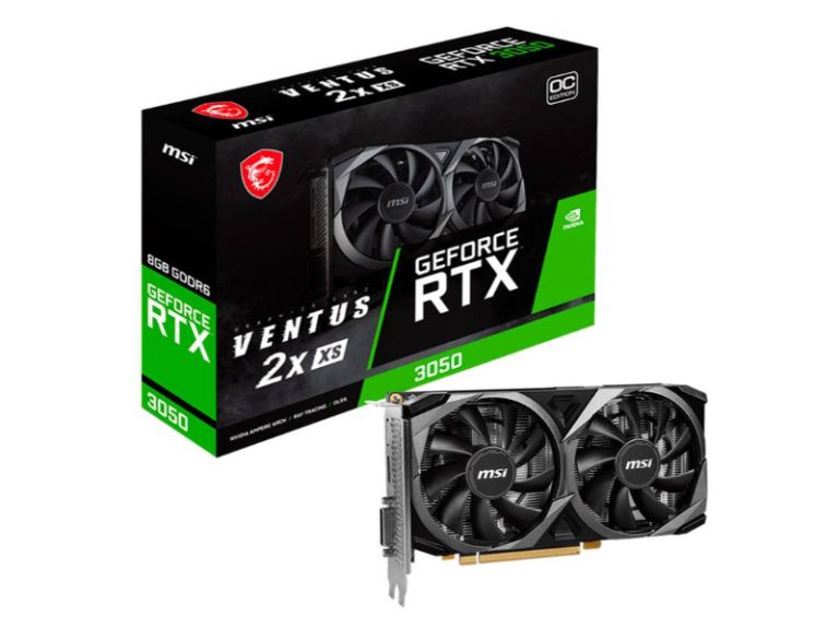 Placa Gráfica MSI GeForce RTX 3050 Ventus 2X XS 8G OC