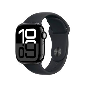Apple Watch Series 10 GPS 42mm Alumínio Preto Brilhante c/ Bracelete Desportiva Preta - Medium/Large