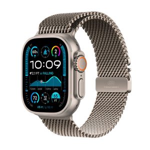 Apple Watch Ultra 2 GPS Cellular 49mm Titânio Natural Loop Milanesa Titânio Natural Small