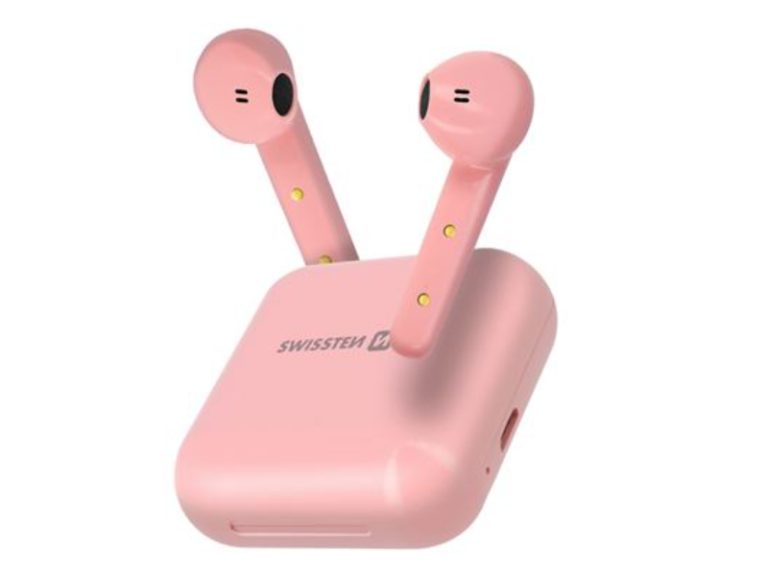 Auriculares Swissten Flypods Bluetooth TWS Pink