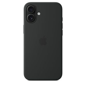 Capa em silicone com MagSafe para iPhone 16 Plus – Preto