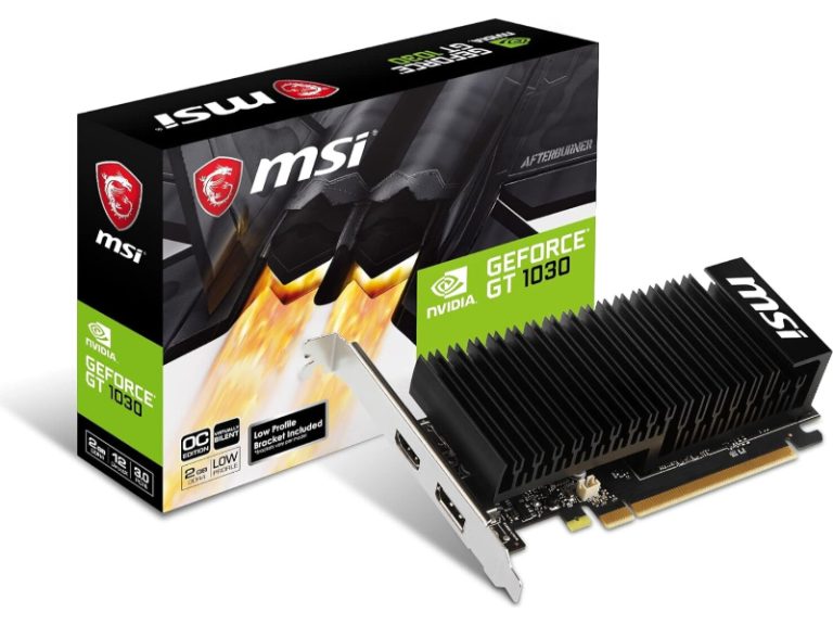 Placa Gráfica MSI GT1030 4GHD4 LP OC 4GB GDDR4
