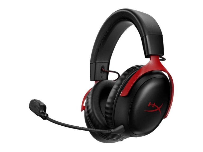 Headset HyperX Cloud III DTS Wireless Preto/Vermelho