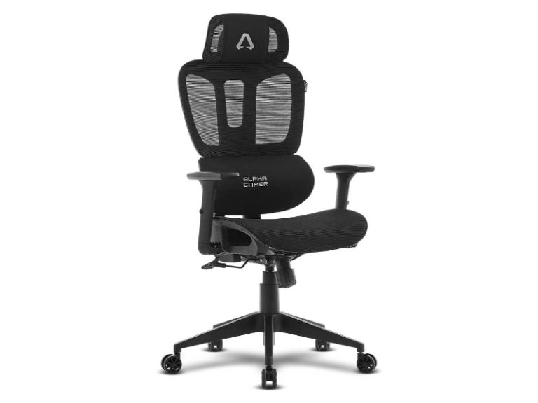 Cadeira de Escritório Ergonómica Alpha Gamer Luna Preta