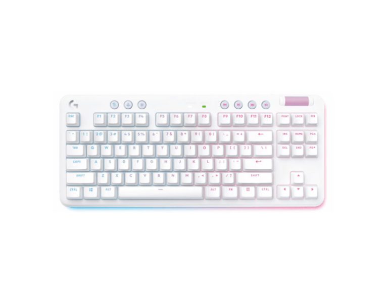 Teclado Mecânico Logitech G Series G715 TKL Lightspeed RGB GX Red (US) Wireless Branco
