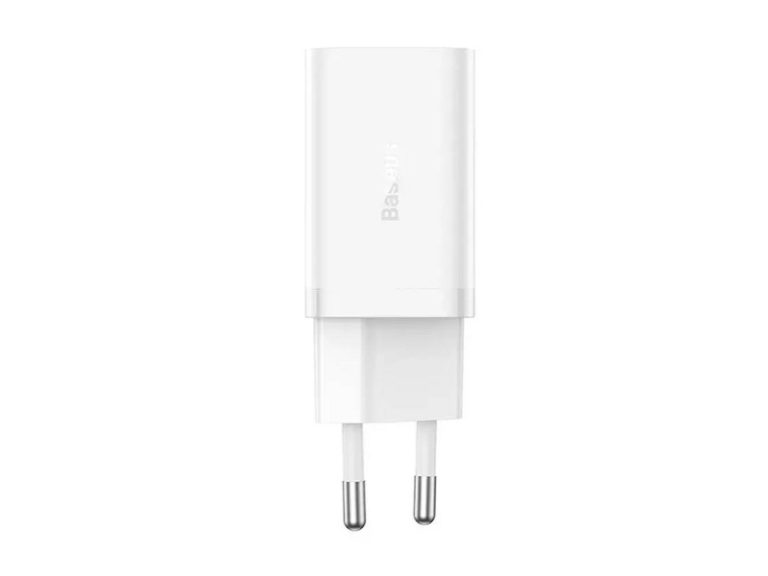 Carregador Baseus GaN5 Pro Fast Charger Dual USB-C 40W Branco