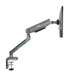 Suporte de Monitor Alpha Gamer Navi Heavy-Duty Single Monitor RGB Cinza