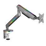 Suporte de Monitor Alpha Gamer Navi Heavy-Duty Single Monitor RGB Cinza