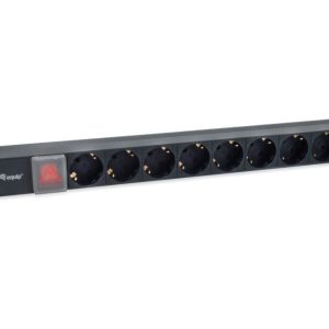 Regua EQUIP 19" 8 Tomadas Shuko com Interruptor