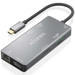 Docking Station 9 em 1 USB-C Aisens