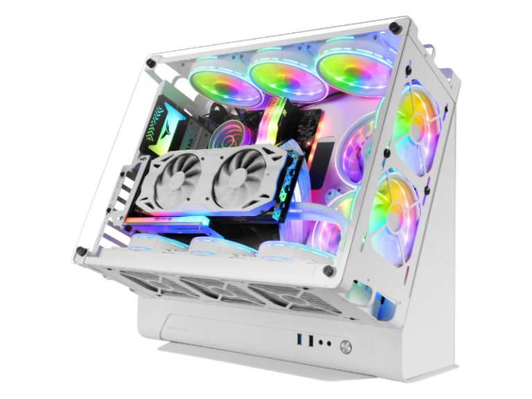 Caixa ATX Mars Gaming MCB Premium Custom Tempered Glass Branca