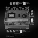 Caixa ATX Mars Gaming MCB Premium Custom Tempered Glass Preta