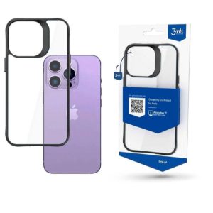 Capa para iPhone 15 Pro Max 3MK - Transparente/Preto