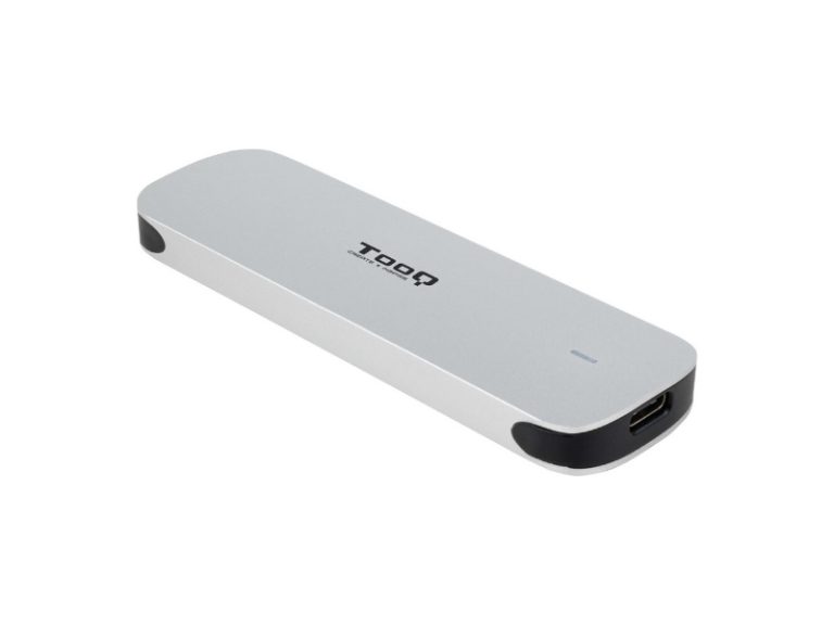 Caixa para Discos TooQ TQE-2202S SSD M.2 NGFF USB3.1 Gen1 Prateado