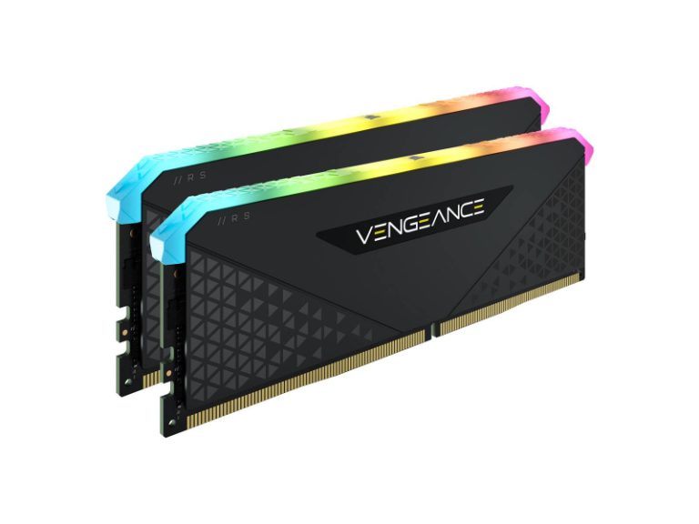 Memória RAM UDIMM Corsair Vengeance RGB RS 32GB (2x16GB) DDR4-3200MHz (Intel XMP) CL16 (16-20-20-38) 1.35V Preta