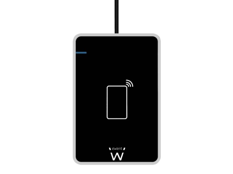 Leitor de Cartões Ewent EW1053 NFC Contactless Smart & ID Card Reader