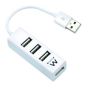 Hub USB Ewent EW1122 4 Portas USB 2.0 Branco