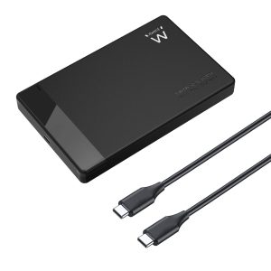 Caixa Externa 2.5" Ewent EW7073 USB-C 3.2 Gen1 SATA HDD/SSD Preta