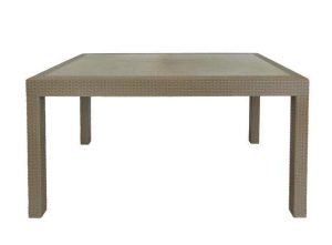 Mesa de Plástico Retangular Cappucino 150X90X74cm